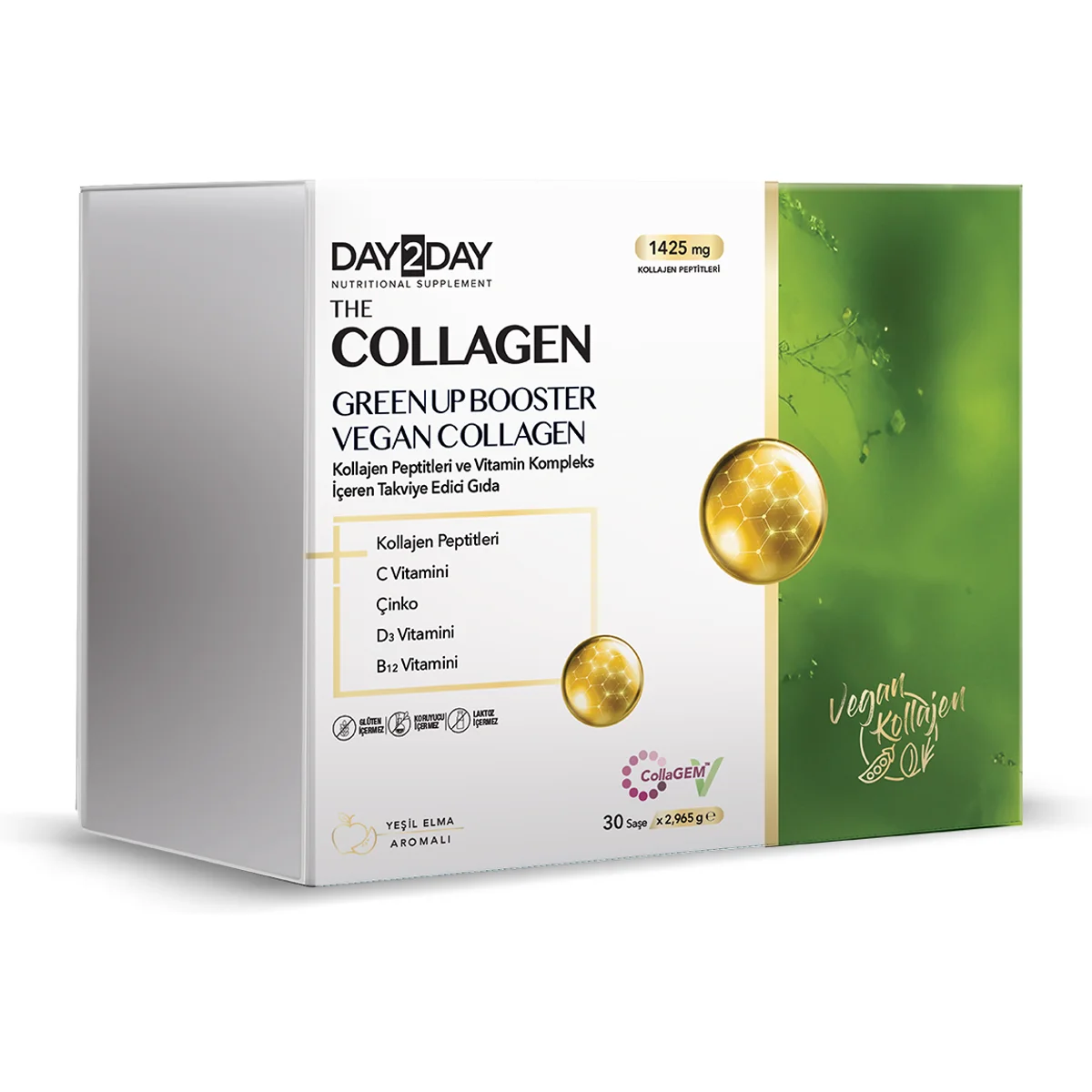 Day2Day The Collagen Green Up Booster Saşe (Yeşil Elma Aromalı)