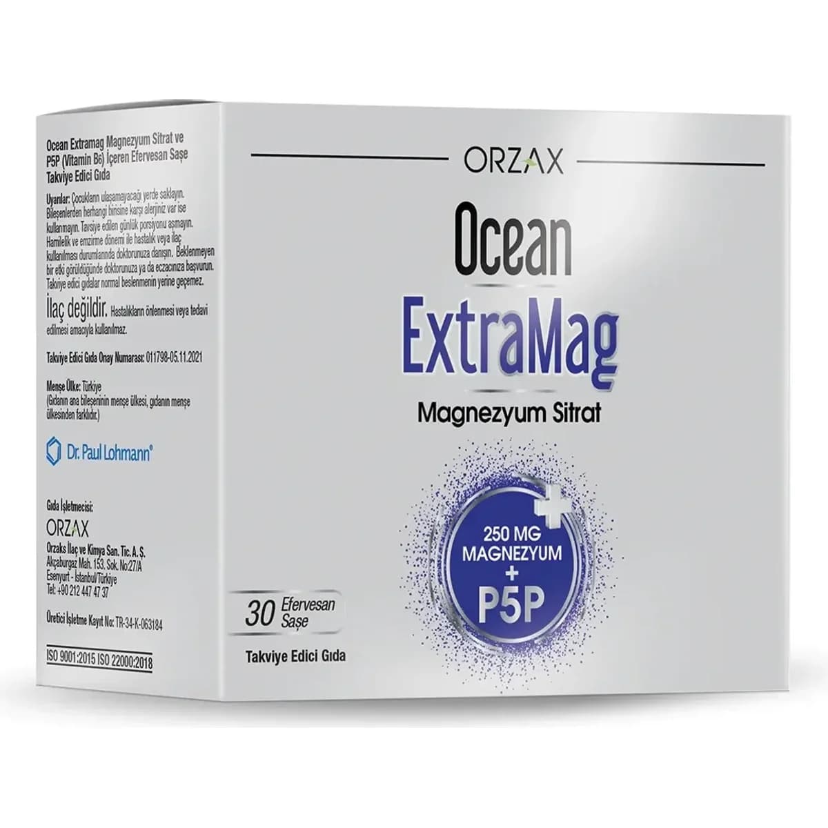 Ocean ExtraMag Magnezyum Sitrat Saşe 30 Saşe