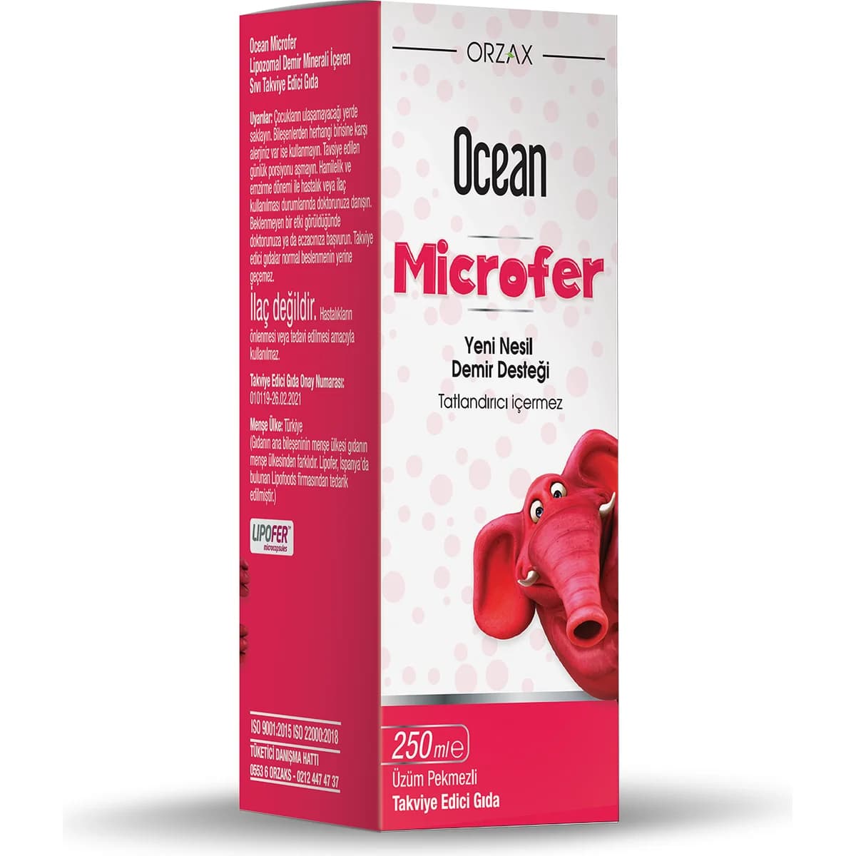 Ocean Microfer Likit Demir Şurup 150 ml