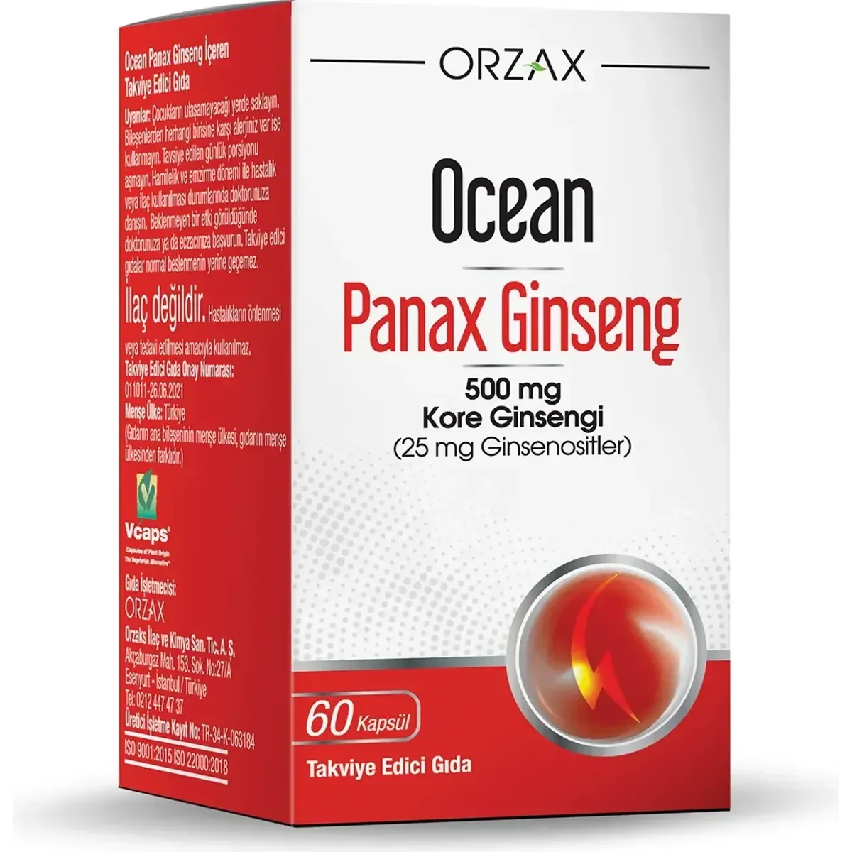 Ocean Panax Ginseng 60 Kapsül