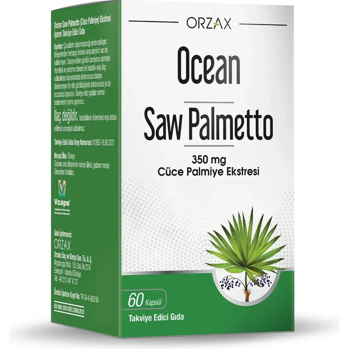 Ocean Saw Palmetto 350 mg 60 Kapsül