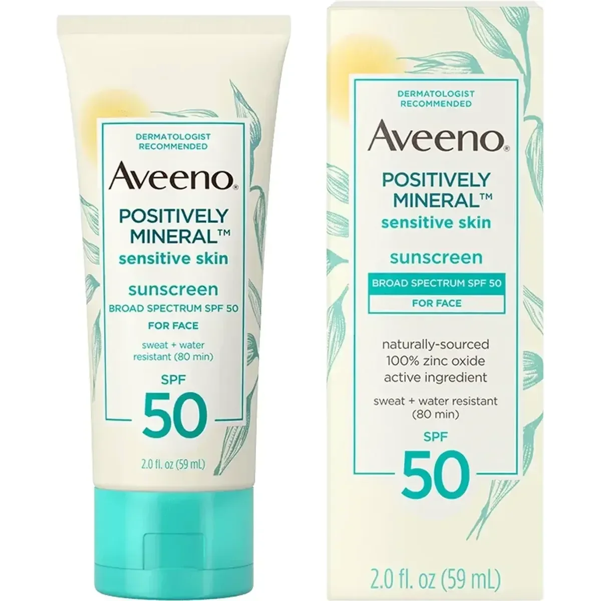 Aveeno Positively Mineral Sunscreen SPF50