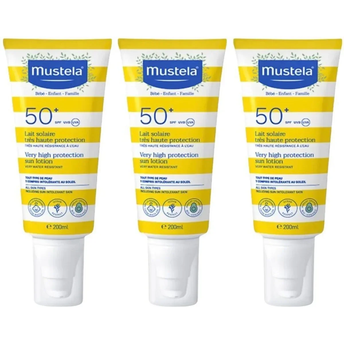 Lait solaire très haute protection SPF50+