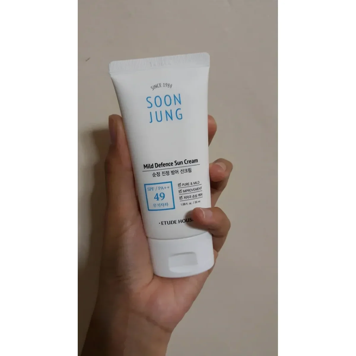 Etude House SoonJung Mild Defence Sun Cream SPF49