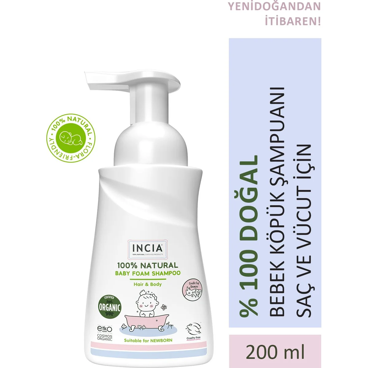 Incia Zeytinyağlı Bebek Şampuanı