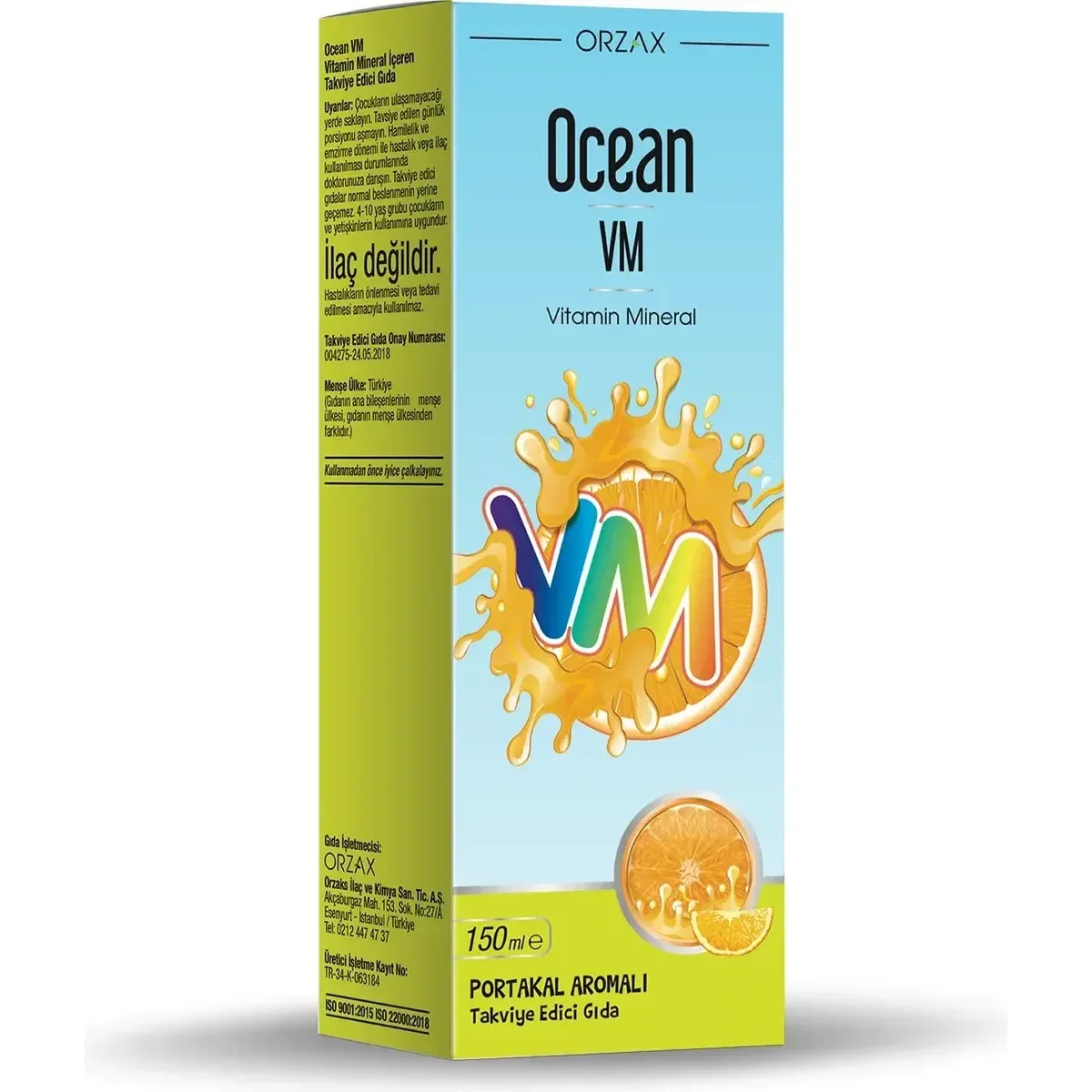 Ocean VM Vitamin-Mineral Likit 150 ml