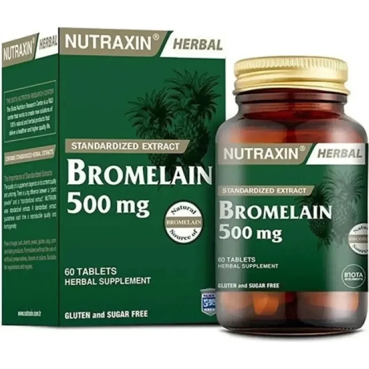 Nutraxin Bromelain 500mg 60 Tablet